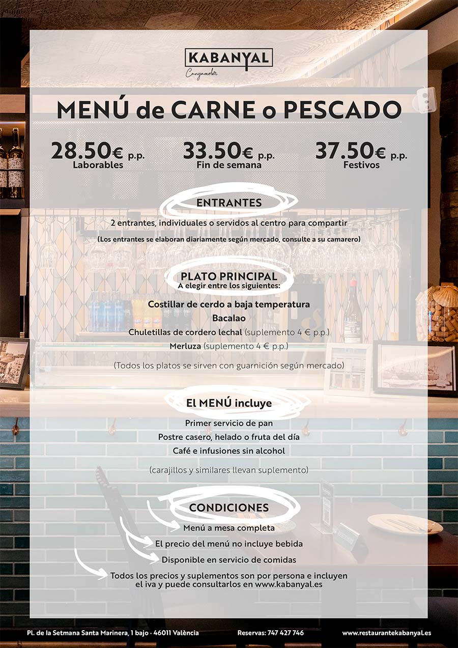 cartel-menu-carne-pescado-restaurantekabanyal